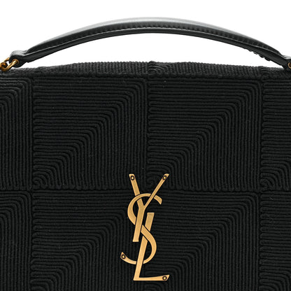 Saint Laurent Quilted Satin Monogram Medium Jamie Black 8 of 10
