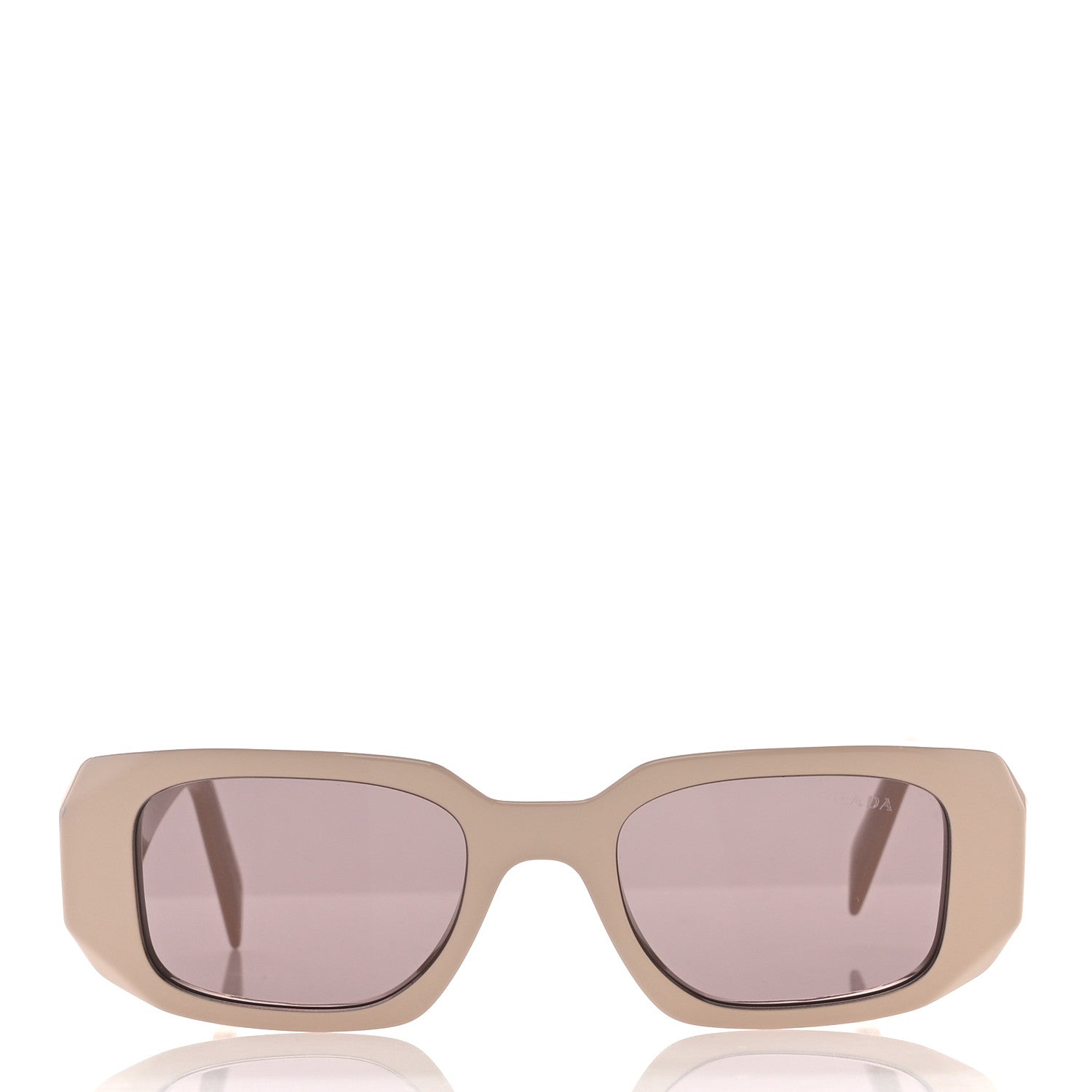 Prada Acetate Symbole Sunglasses SPR 17W Plum Beige 2 of 7