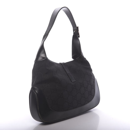 Gucci Monogram Small Jackie O Hobo Black 3 of 21