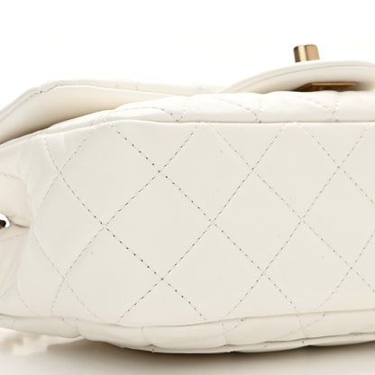 Chanel Lambskin Quilted Mini Rectangular Pearl Crush Flap White 9 of 11