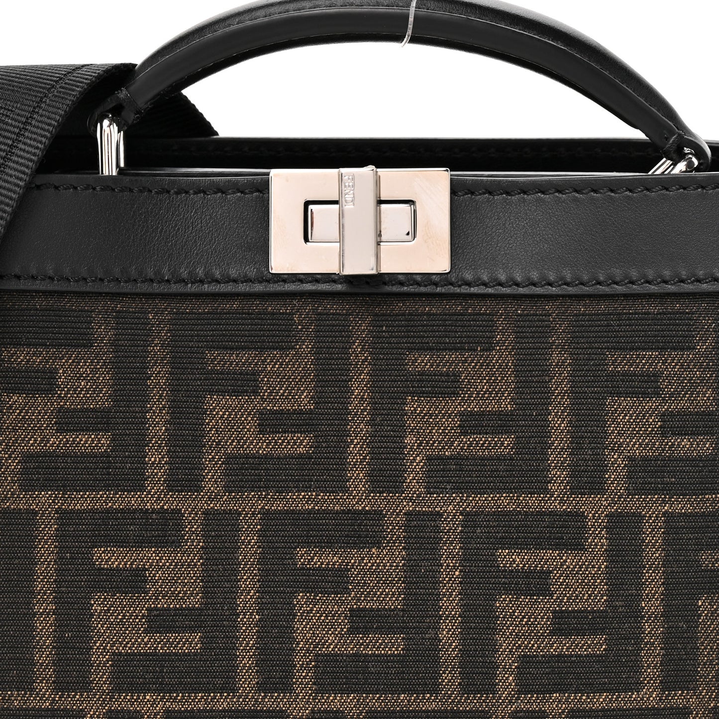 FF Vitello King Jacquard 1974 Mini Peekaboo I SEE U Satchel Brown