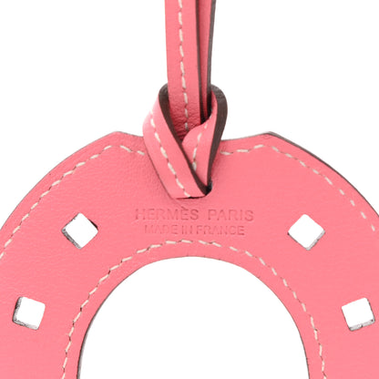 Hermes Swift Paddock Horseshoe Bag Charm Rose Ete 3 of 4