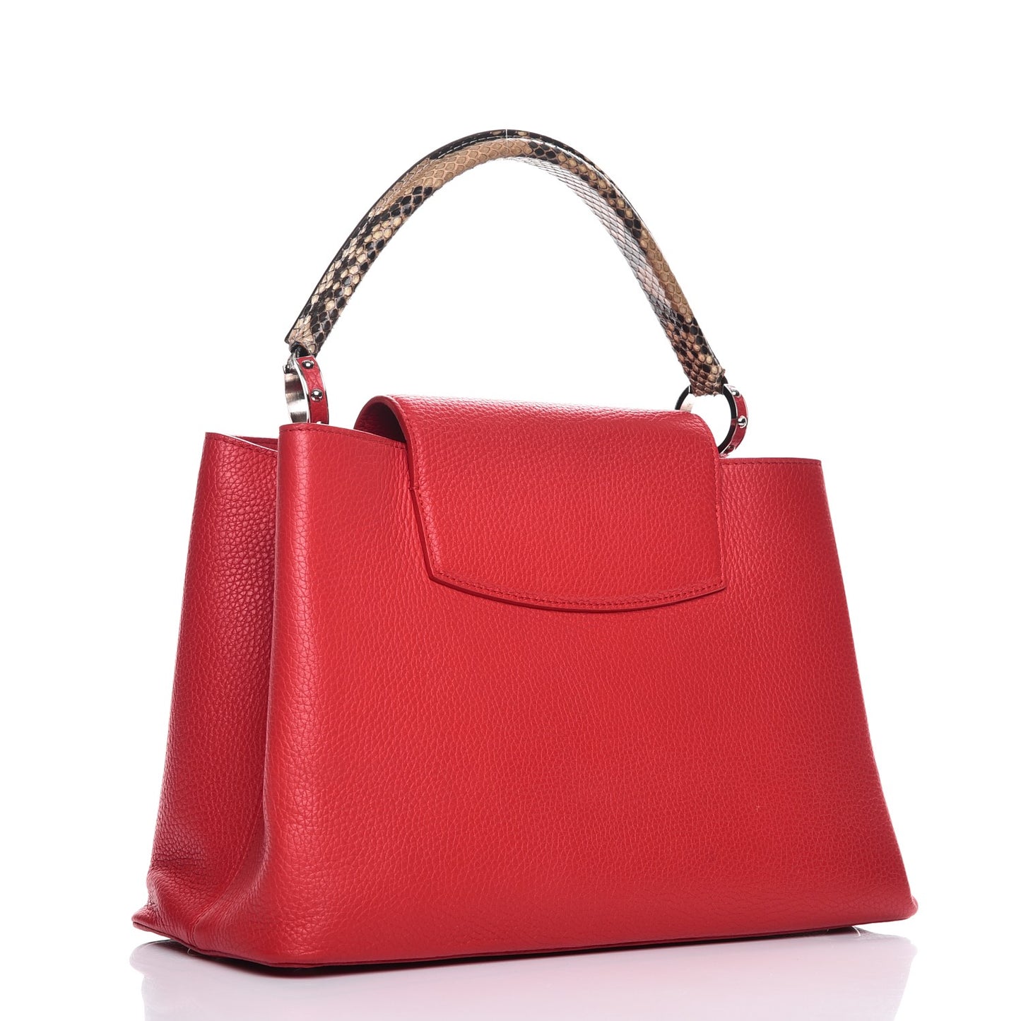 Taurillon Python Capucines MM Rubis