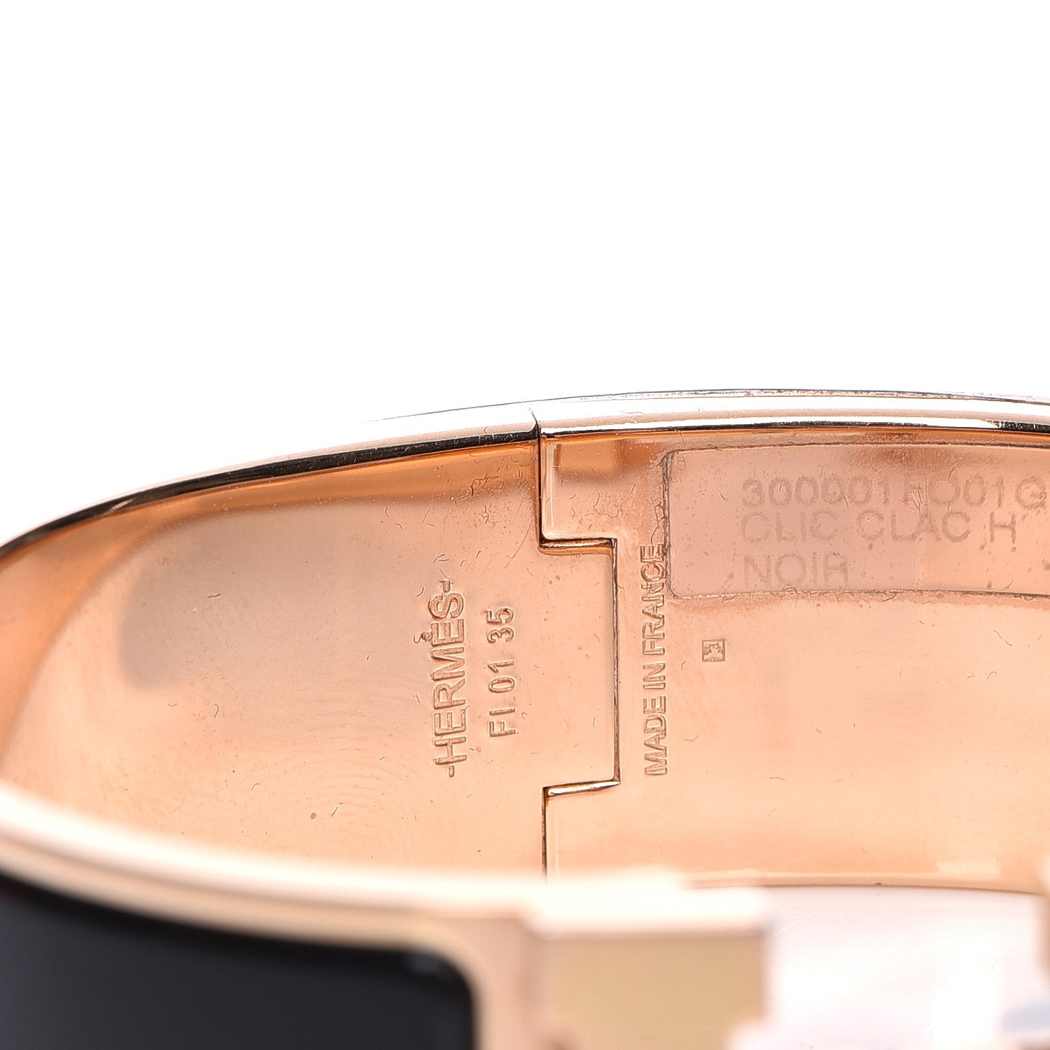 Hermes Enamel Wide Clic Clac H Bracelet GM Black 4 of 8