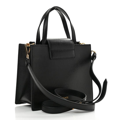 Versace Saffiano Virtus Top Handle Shoulder Bag Black 3 of 7