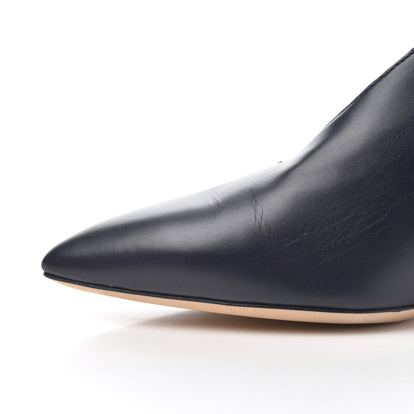 Calfskin Lark 65 Ankle Strap Pumps 37.5 Navy Blue