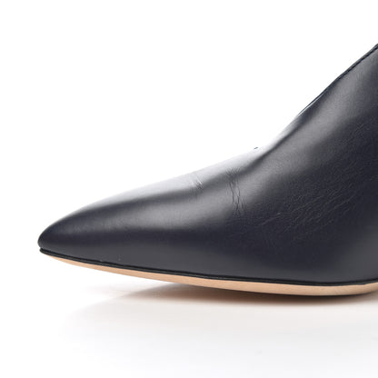 Jimmy Choo Calfskin Lark 65 Ankle Strap Pumps 37.5 Navy Blue 12 of 16