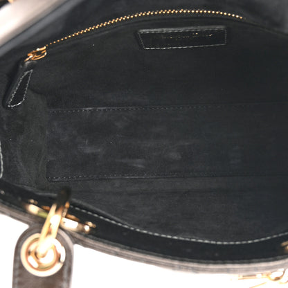 Christian Dior Lambskin Cannage Small My ABCDior Lady Dior Metallic Grey 5 of 11