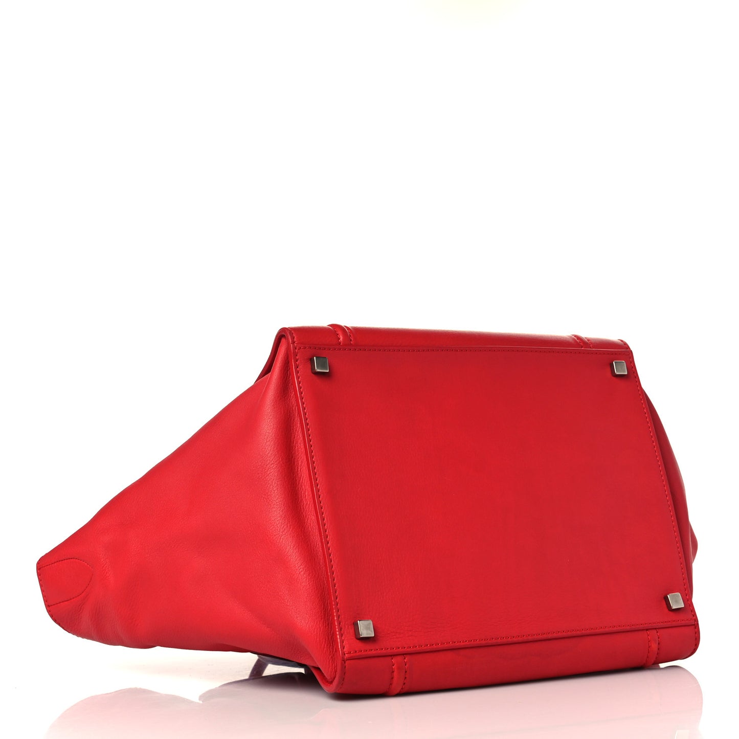 Supple Calfskin Medium Phantom Luggage Vermillion