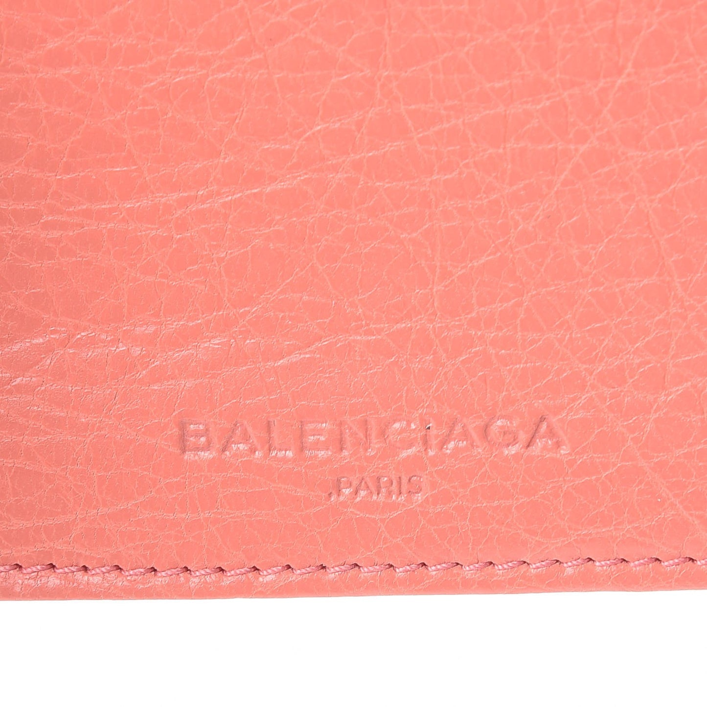 Agneau Classic Hardware Card Case Rose Azalee