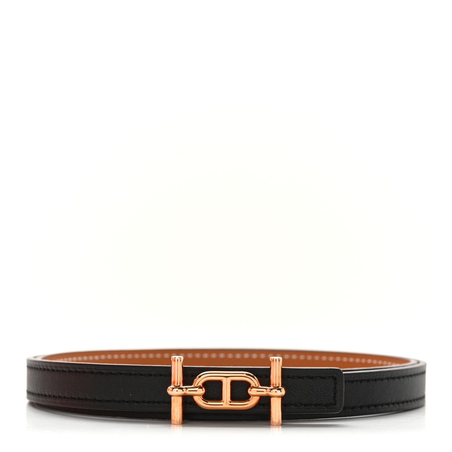 Hermes Swift Epsom 13mm Ancre Belt 75 30 Black Gold 1 of 6