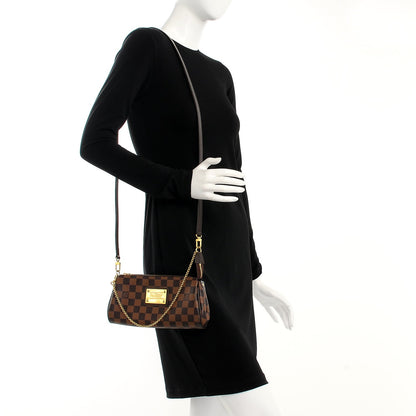 Louis Vuitton Damier Ebene Eva Clutch 2 of 7