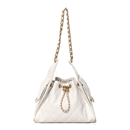 Chanel Caviar Quilted Small Chanel 25 Handbag White 1 of 11