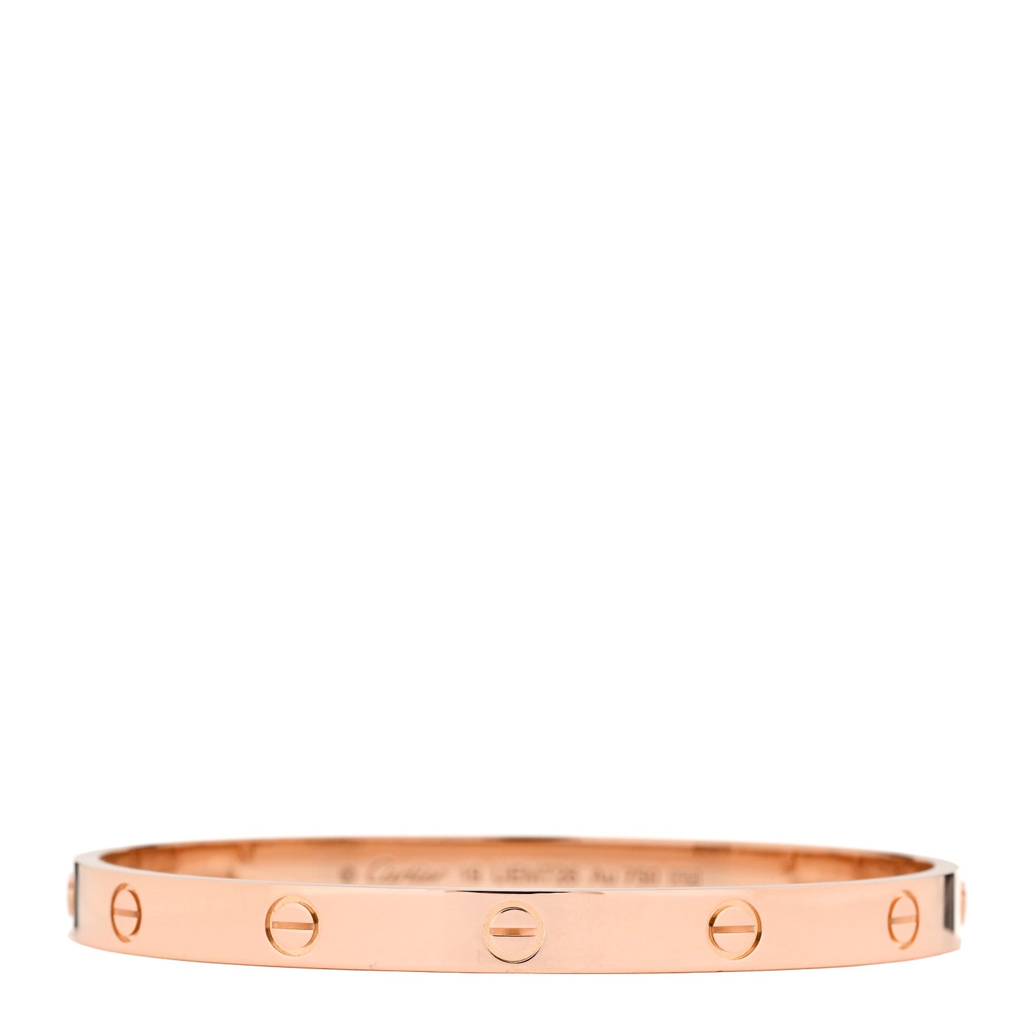 Cartier 18K Pink Gold LOVE Bracelet 19 1 of 9