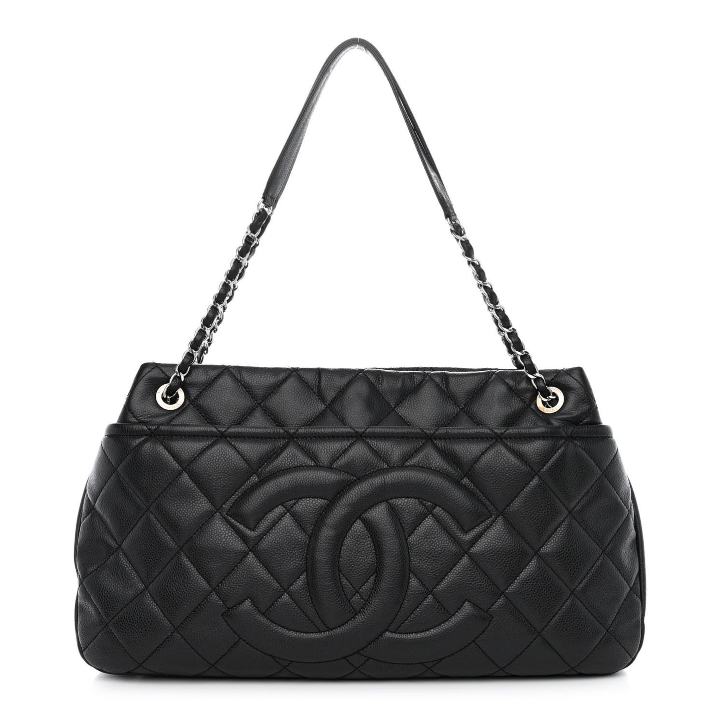 Caviar Quilted CC Timeless Soft Tote Black