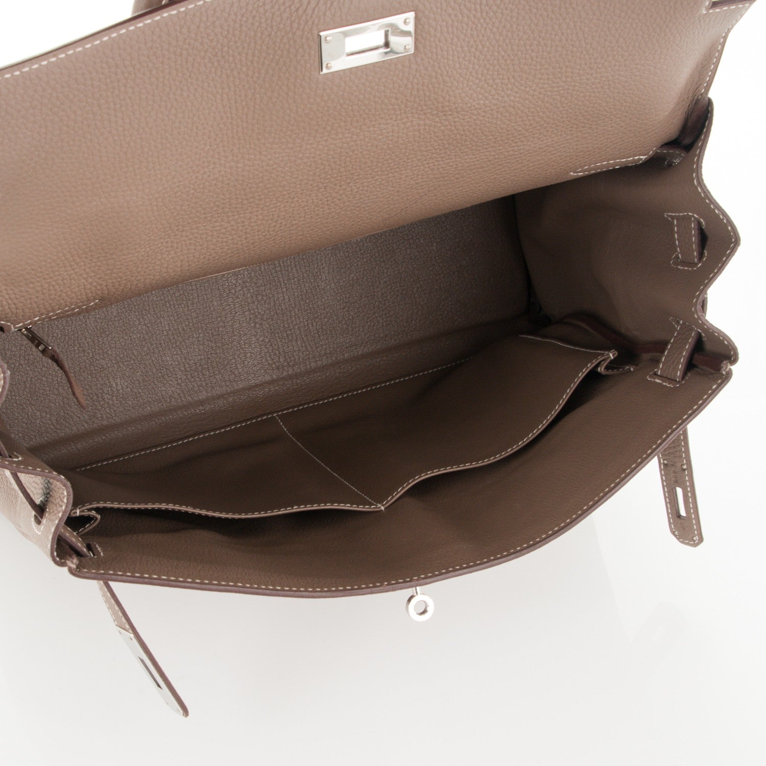 Hermes Togo Kelly Retourne 35 Etoupe 7 of 25