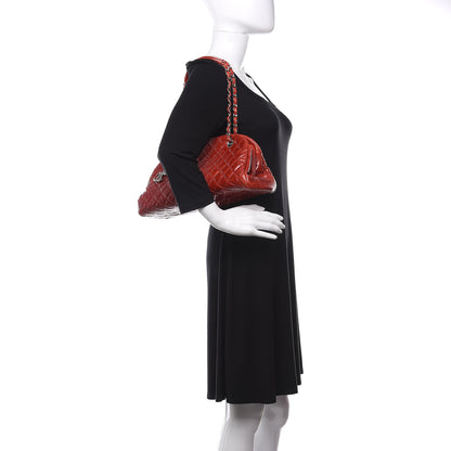 Chanel Glazed Calfskin Quilted Medium Just Mademoiselle Red 2 of 10