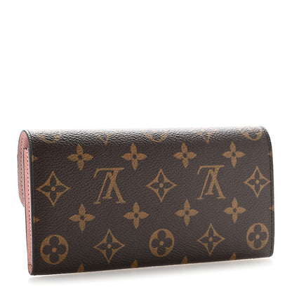 Louis Vuitton Monogram Emilie Wallet Rose Ballerine 3 of 10