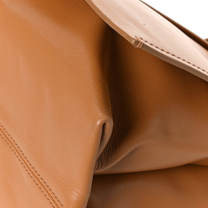 Off-White Calfskin Large Binder Clip Soft Shoulder Bag Brown 12 of 12