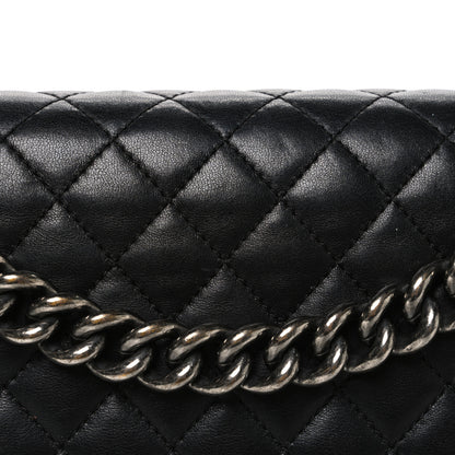 Chanel Lambskin Quilted Large Boy Flap Black 8 of 10