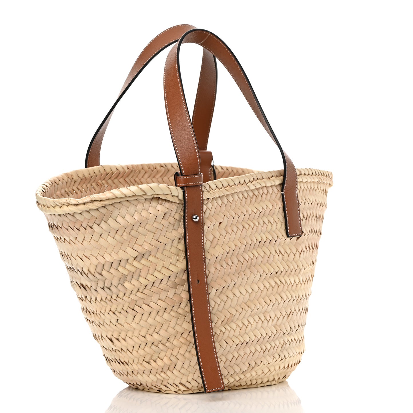 Raffia Basket Tote Bag Natural Tan