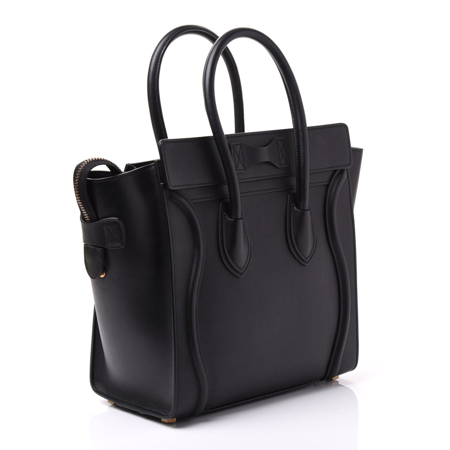 Smooth Calfskin Micro Luggage Black