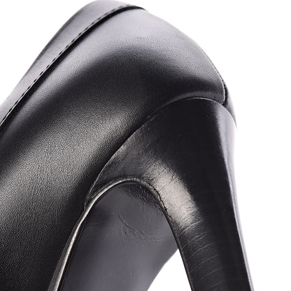 Chanel Calfskin Buckle Pumps 36 Black 13 of 14