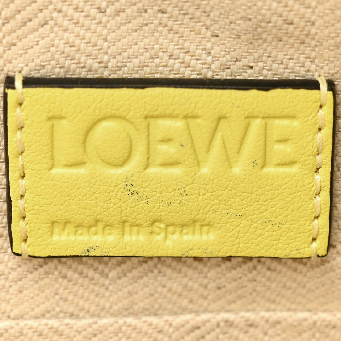 Calfskin Embossed Repeat T Pouch Lemon