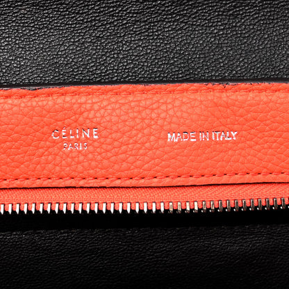 Celine Drummed Calfskin Suede Medium Trapeze Vermillion 6 of 12