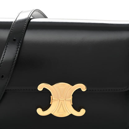 Celine Shiny Calfskin Teen Triomphe Black 7 of 10