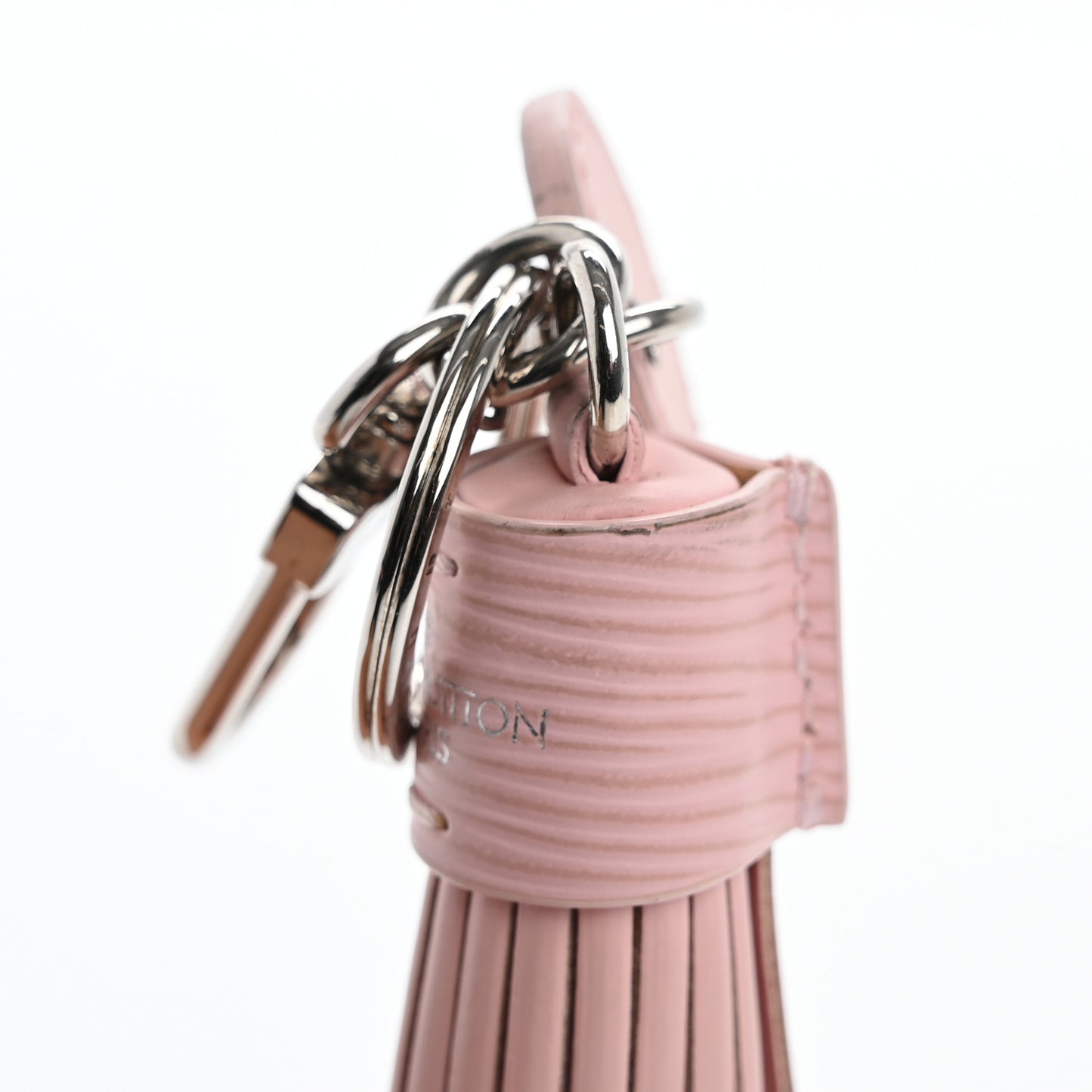Epi Tassel Bag Charm Pink