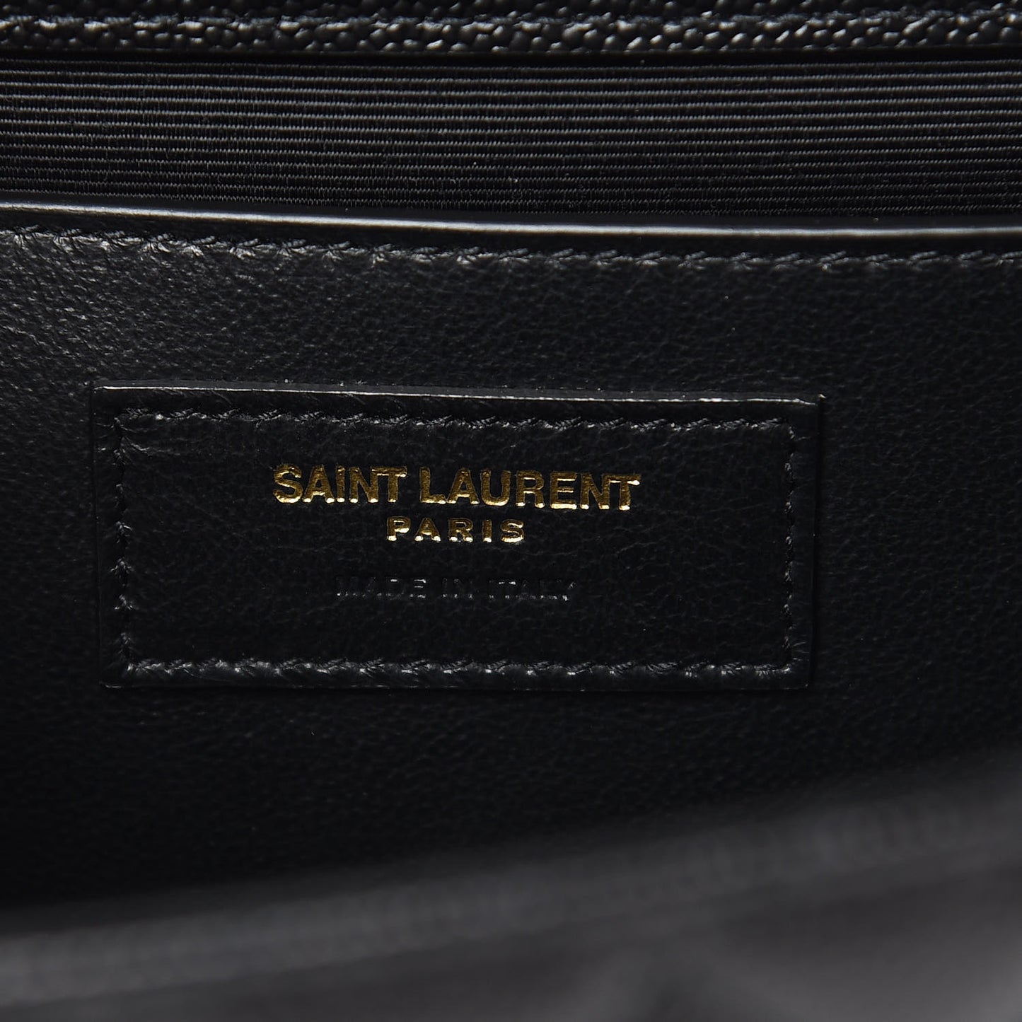 Grain De Poudre Textured Mixed Matelasse Triquilt Medium Monogram Satchel Black