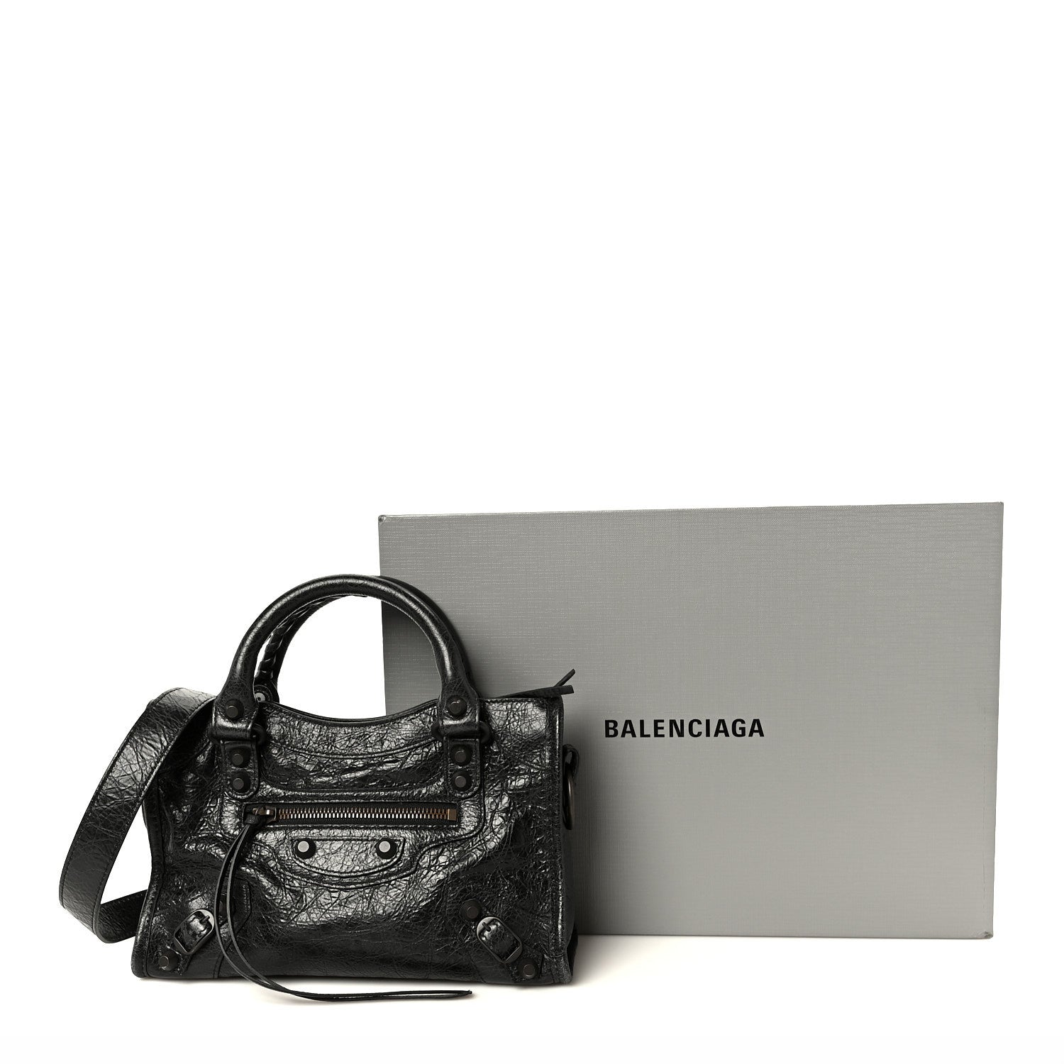 Balenciaga Agneau Arena Classic Hardware Le City Mini  Black 11 of 11
