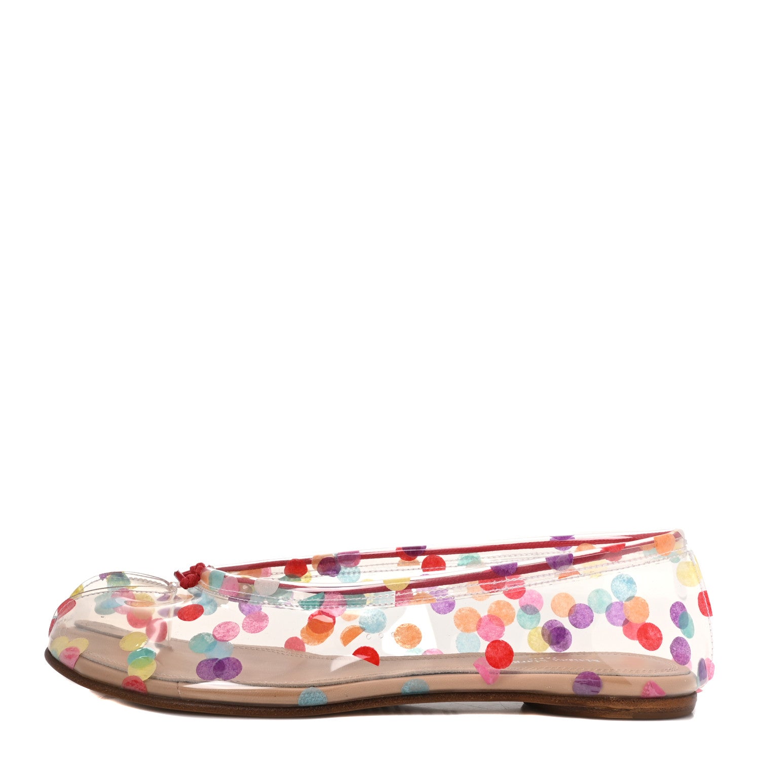 Maison Margiela PVC Confetti Printed Tabi Ballerina Flats 37.5 Multicolor 1 of 9