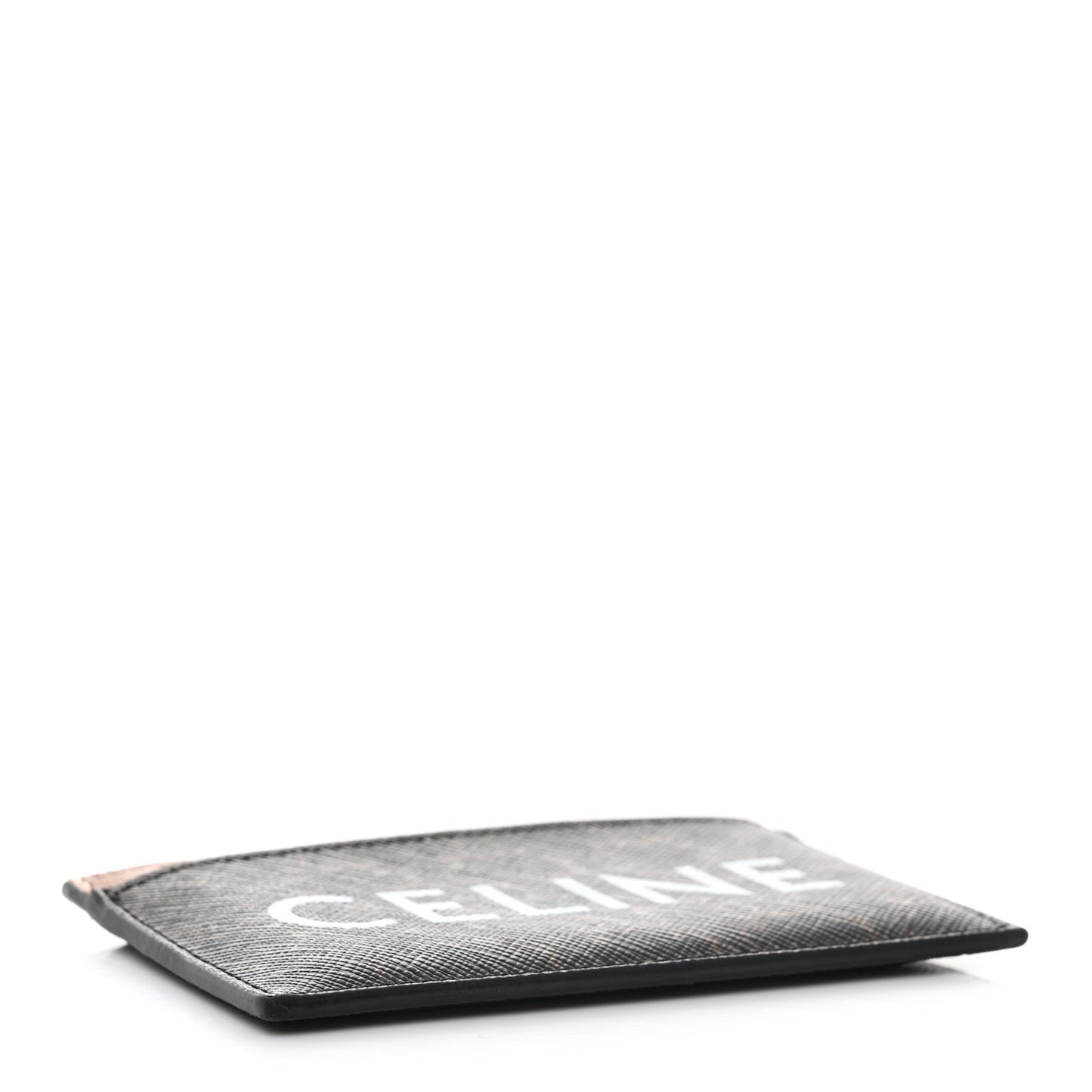 Triomphe Canvas Card Holder Tan