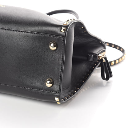 Valentino Garavani Vitello Rockstud Dome Shopper Black 13 of 13