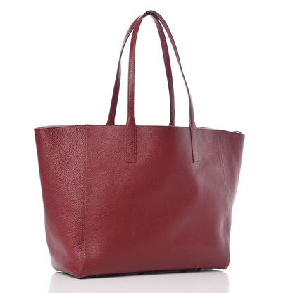 MCM Grained Calfskin Medium Reversible Wandel Tote Ruby Tan 3 of 12