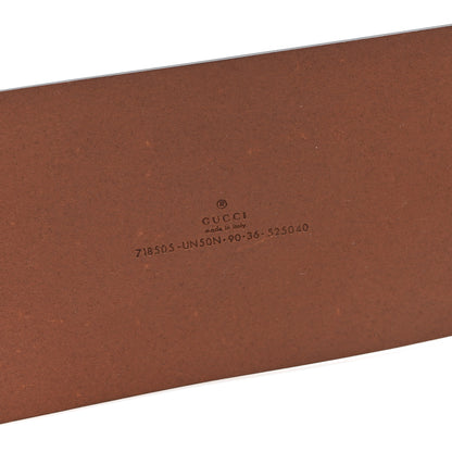 Gucci Calfskin Wide Belt 90 36 Harness Brown 3 of 4