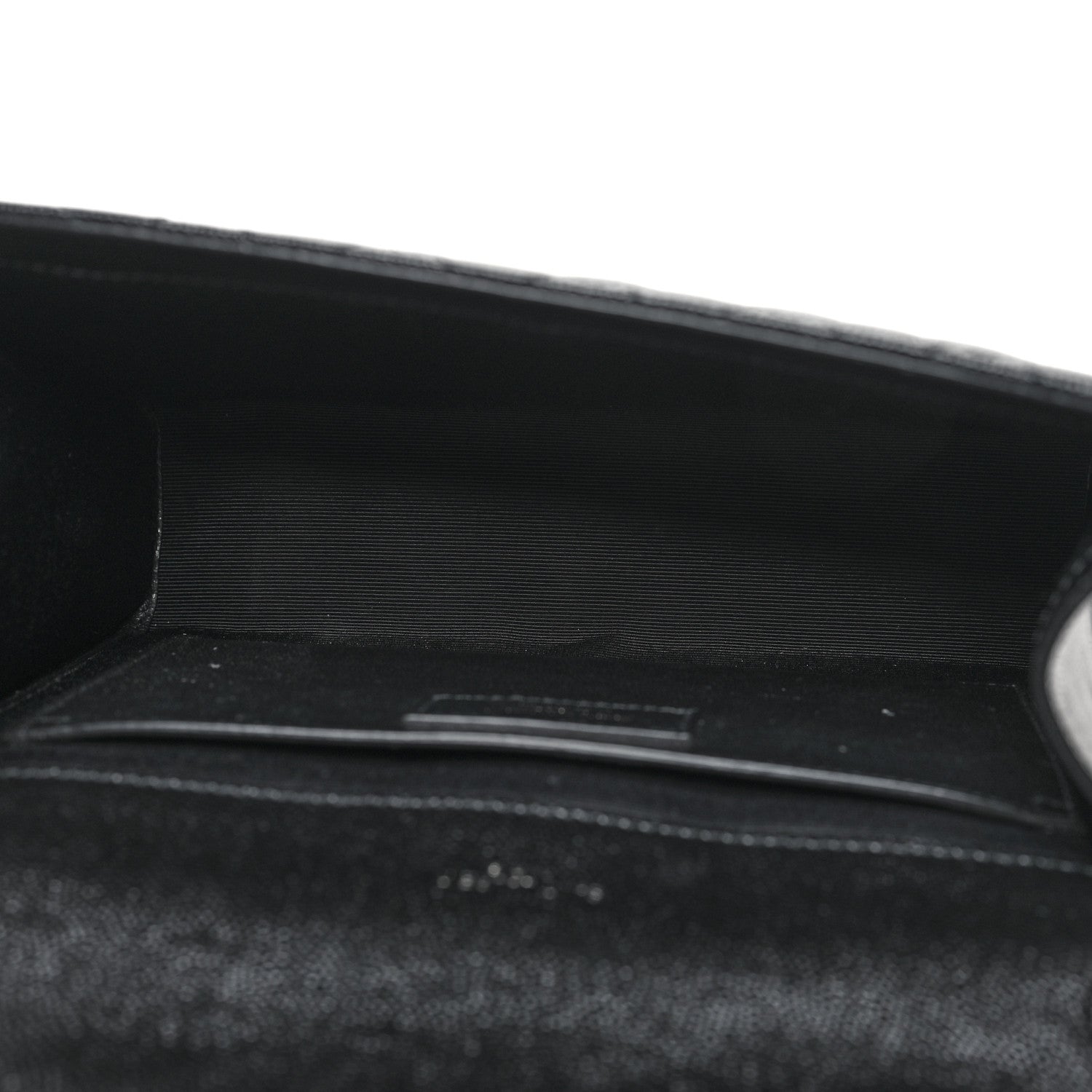 Saint Laurent Grain De Poudre Textured Mixed Matelasse Triquilt Medium Monogram Monochrome Satchel Black 5 of 10
