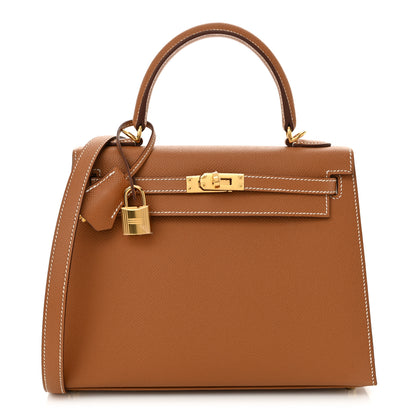 Hermes Epsom Kelly Sellier 25 Gold 1 of 11
