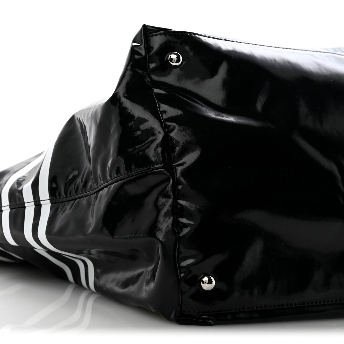 Vinyl Large La Pausa Bay Shopping Bag Black