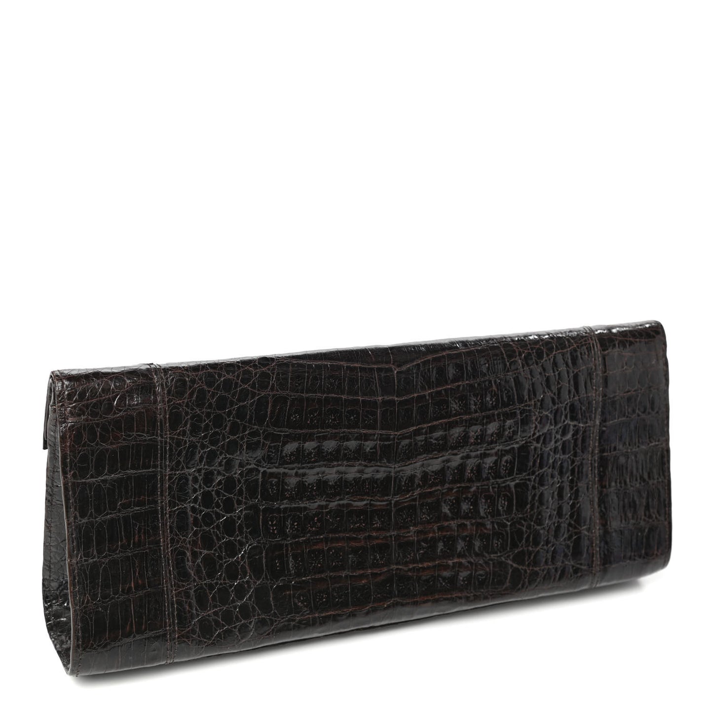 Crocodile Clutch Brown