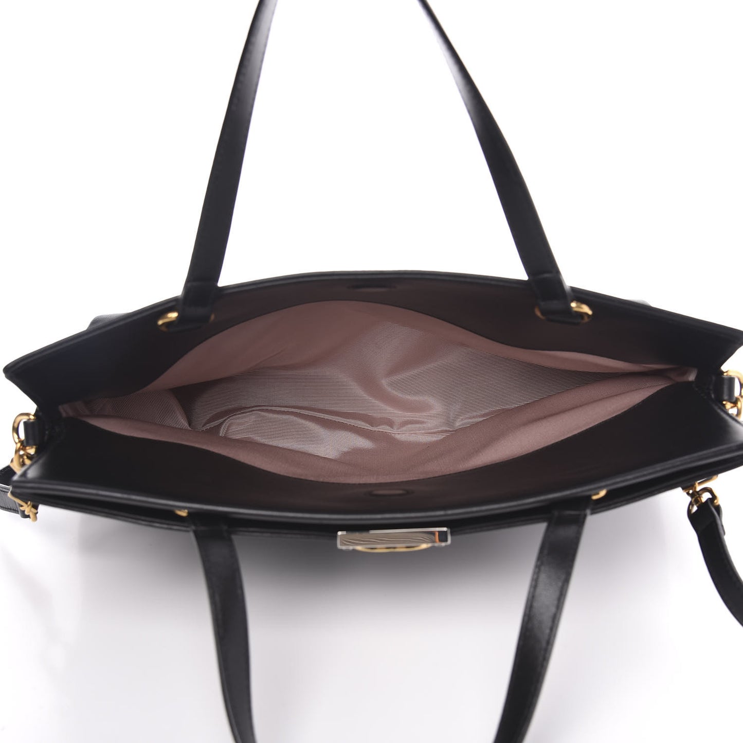 Lambskin Medium Linea Matisse Top Handle Bag Black