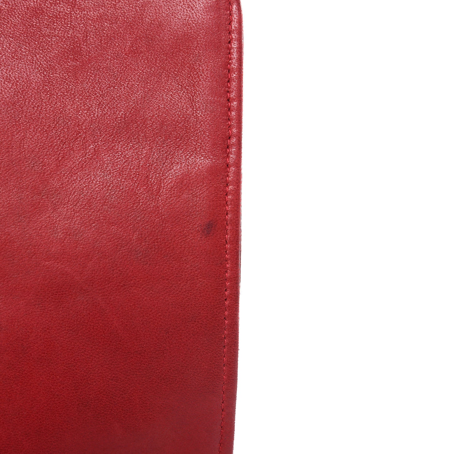 Lambskin Quilted CC Shoulder Bag Red
