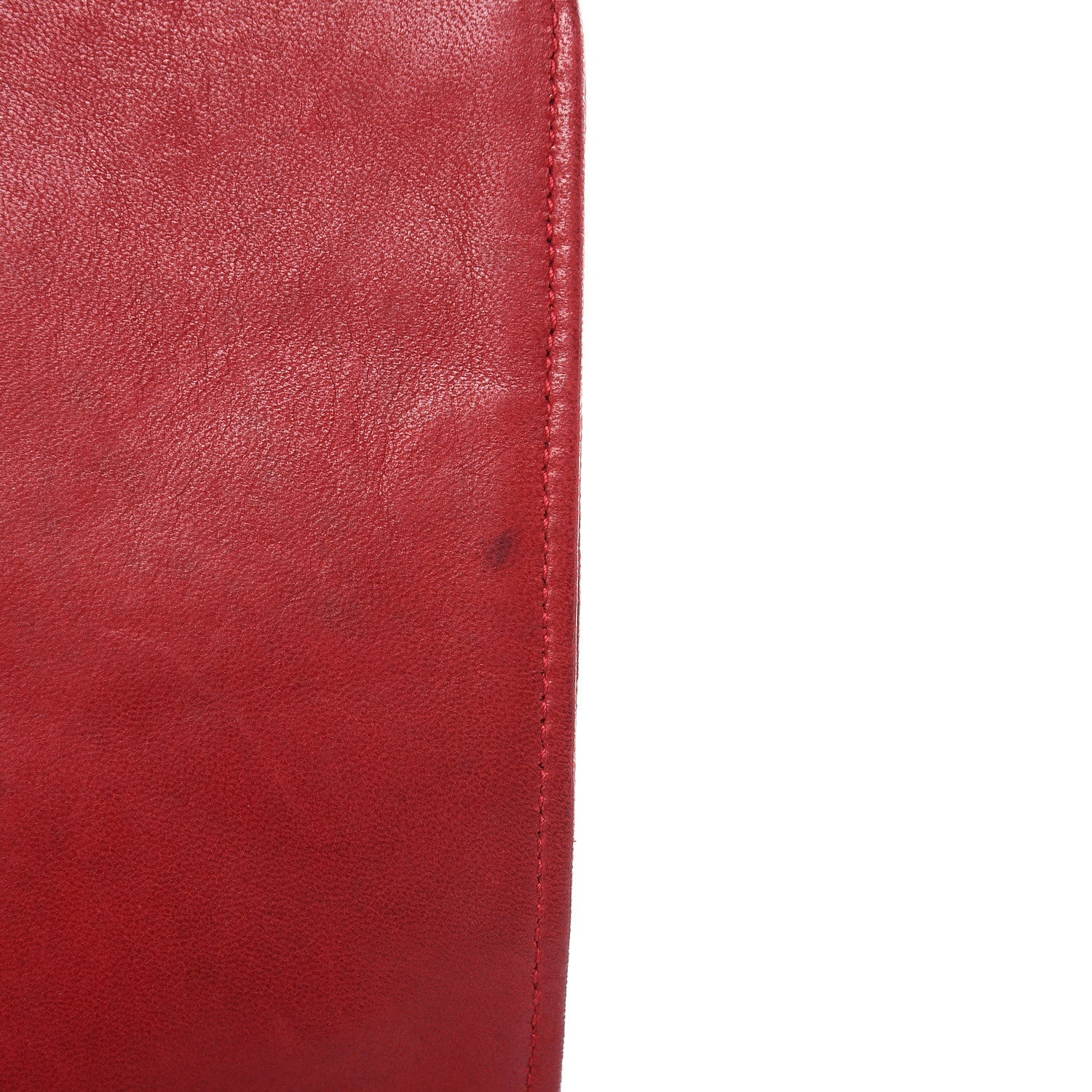 Chanel Lambskin Quilted CC Shoulder Bag Red 15 of 17