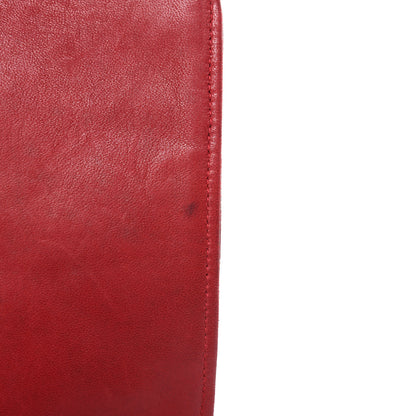 Chanel Lambskin Quilted CC Shoulder Bag Red 15 of 17