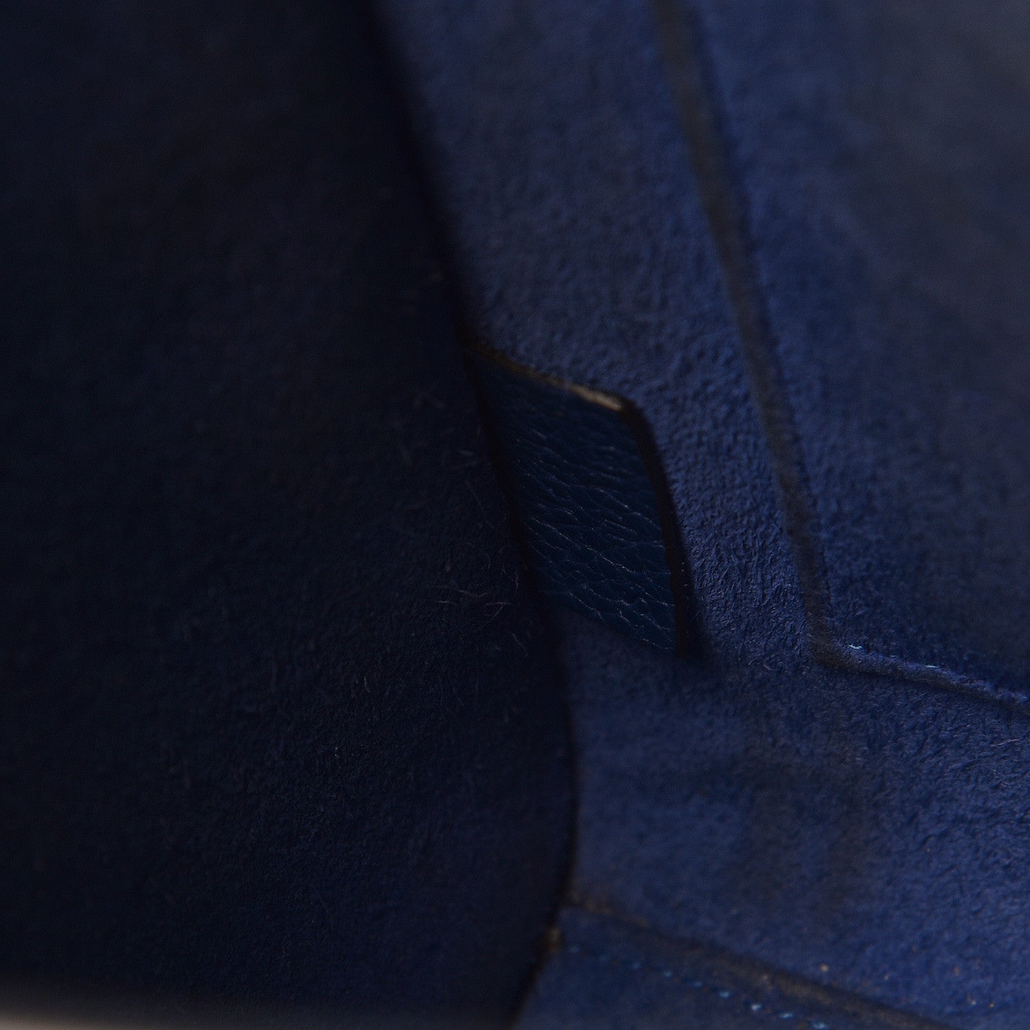 Celine Drummed Calfskin Nano Luggage Indigo 10 of 20