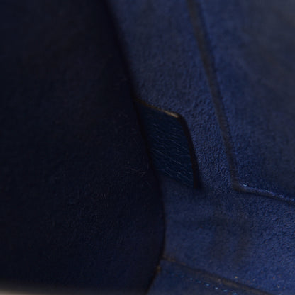 Celine Drummed Calfskin Nano Luggage Indigo 10 of 20