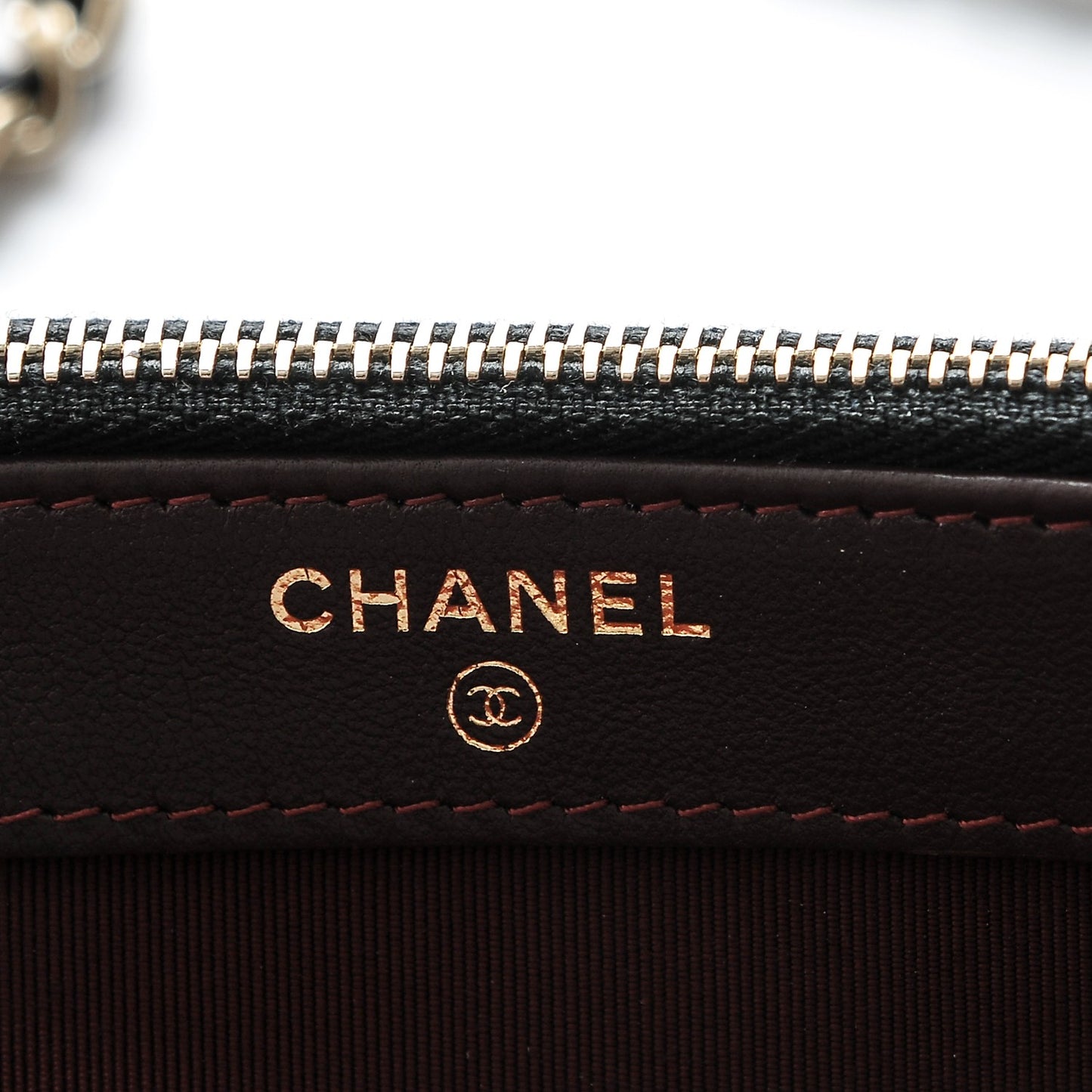 Lambskin Quilted Small Clutch With Chain Black