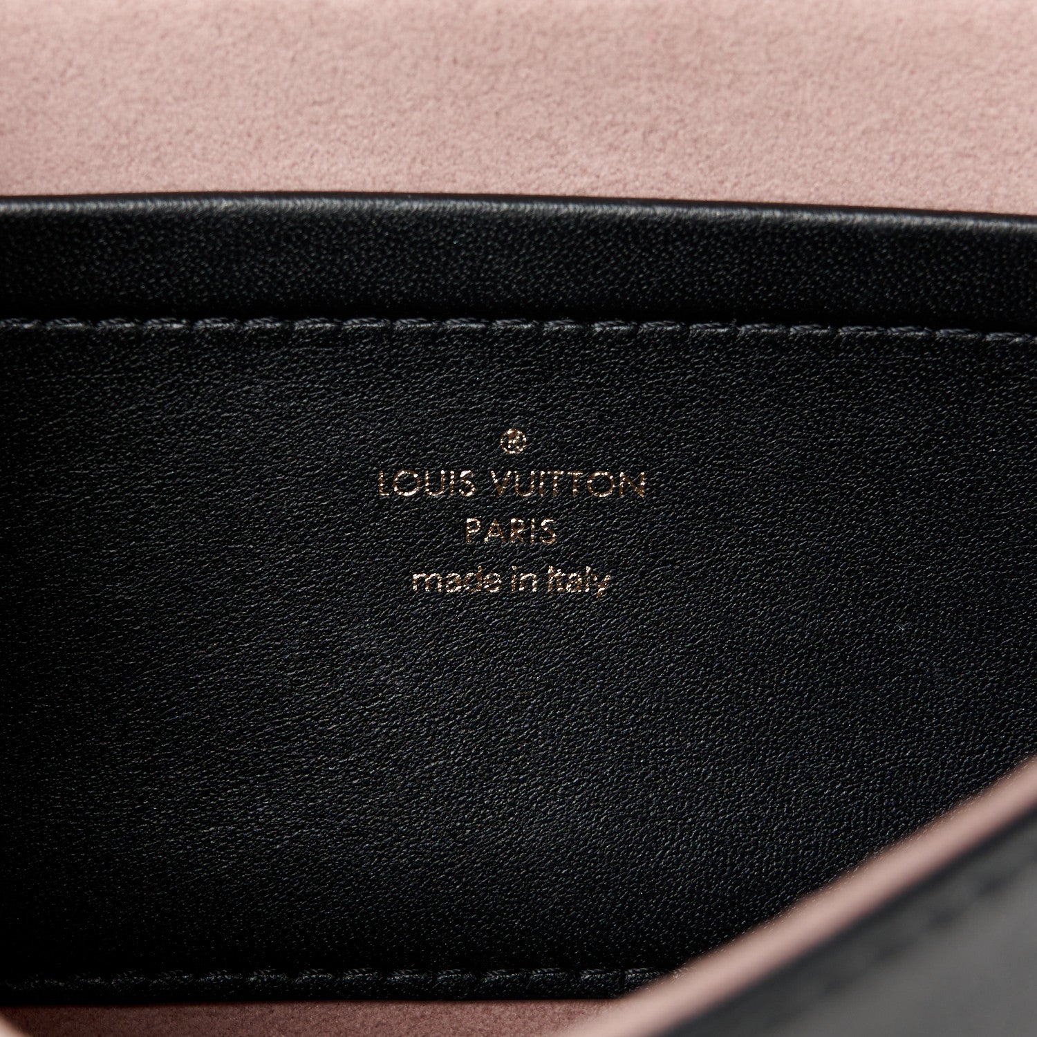 Louis Vuitton Lambskin Embossed Monogram Pochette Coussin Black 6 of 9